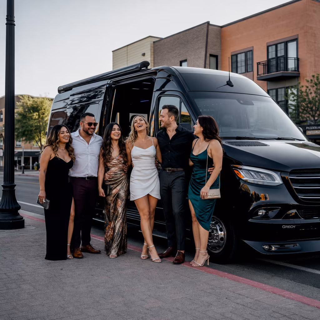 Bachelor and bachelorette party bus