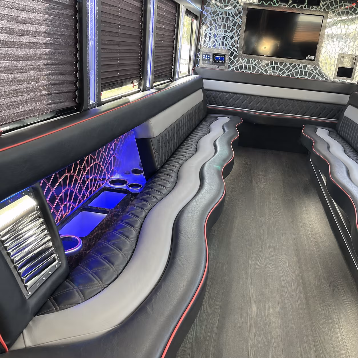 Goodyear Birthday, Sweet 16, & Quinceañera Transportation party bus exterior