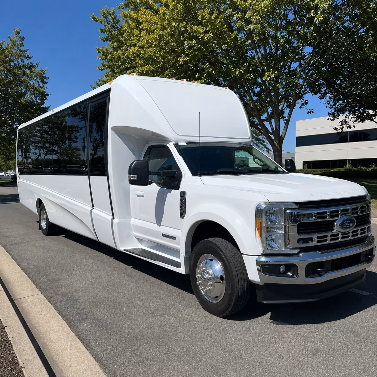 Goodyear Corporate Transportation party bus exterior