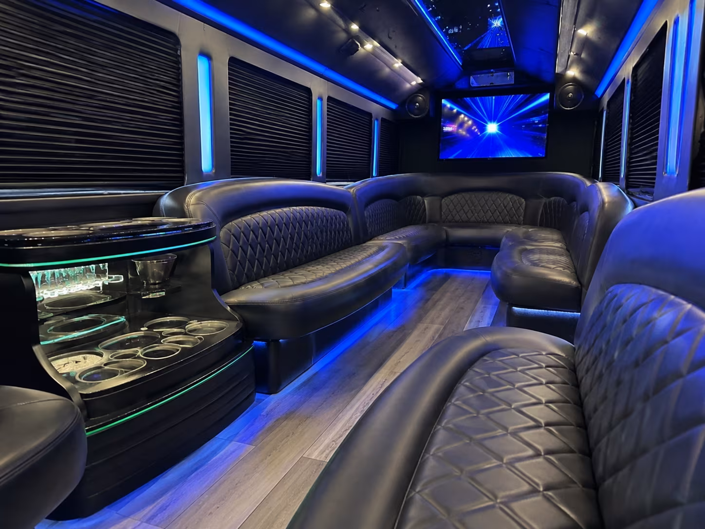 Goodyear Private Event Transportation party bus exterior