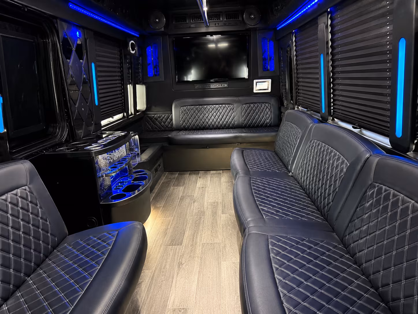 Goodyear Sporting Event Transportation party bus exterior