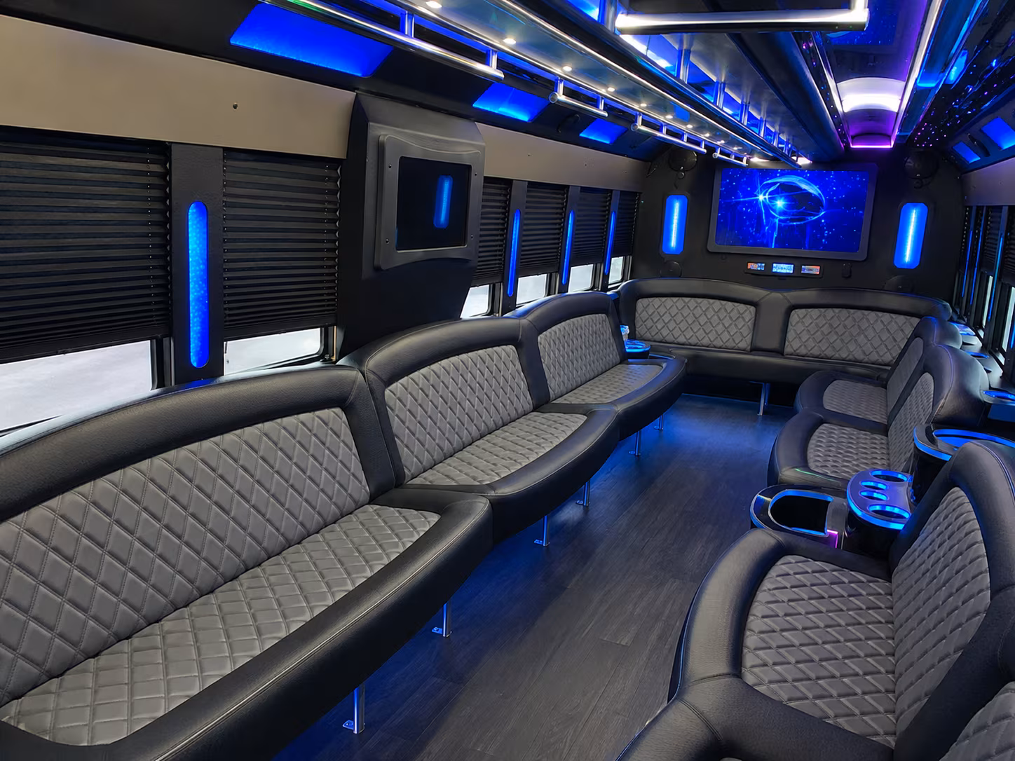 Goodyear Sporting Event Transportation party bus exterior