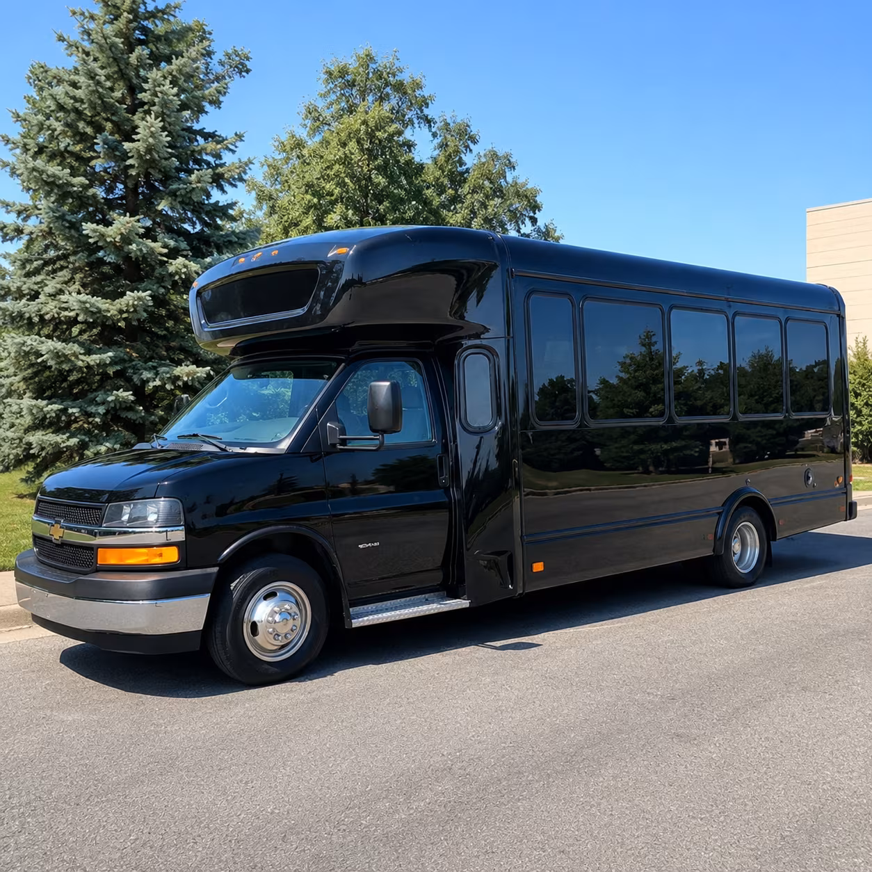 Goodyear Sporting Event Transportation party bus exterior