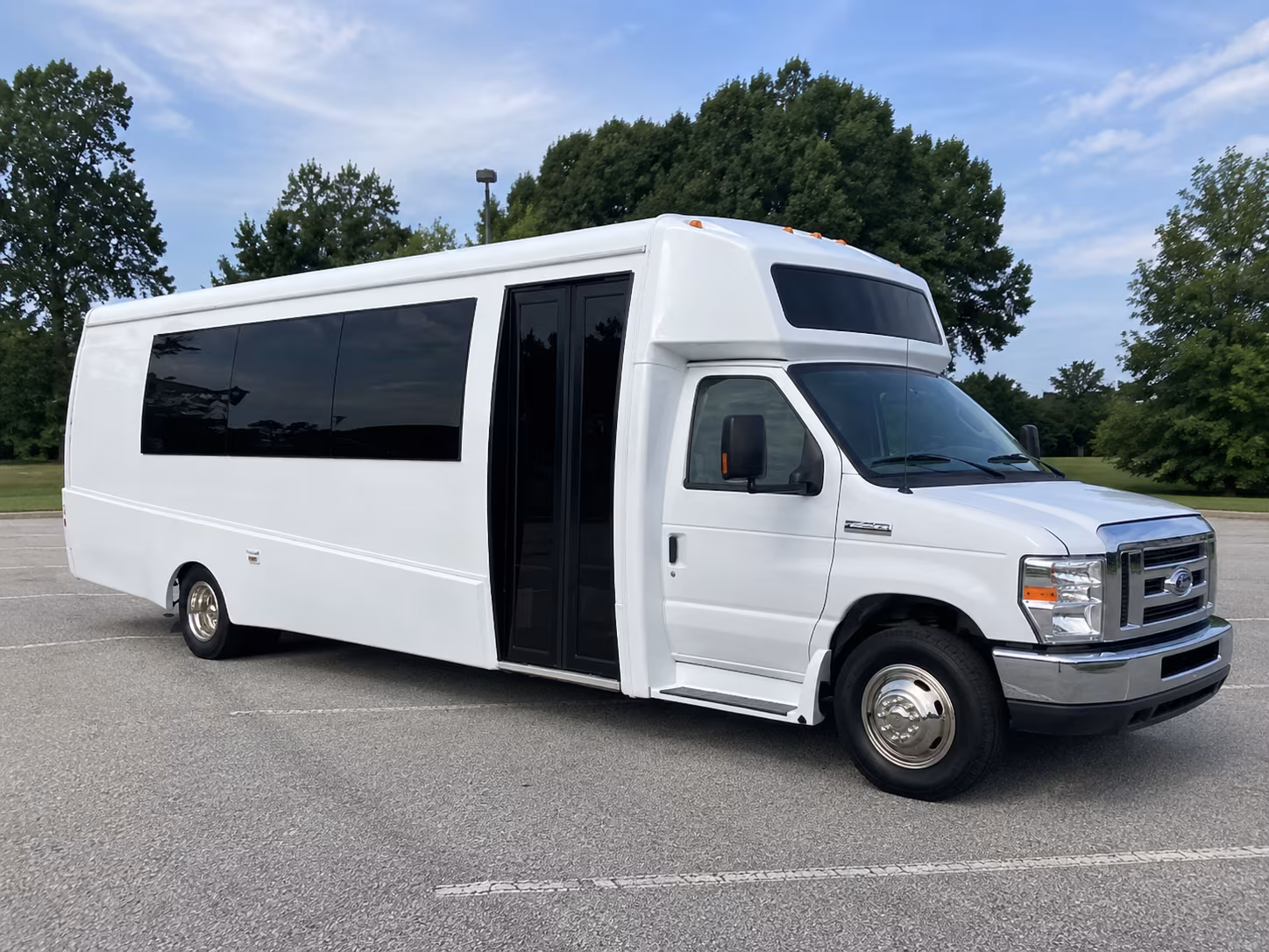 Goodyear Sporting Event Transportation party bus exterior