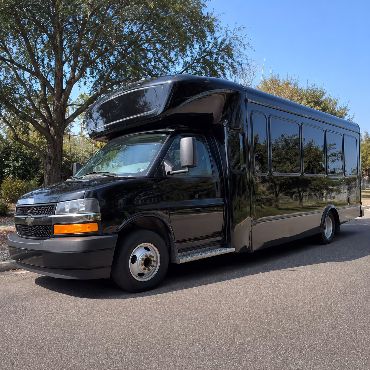 Goodyear Sporting Event Transportation party bus interior