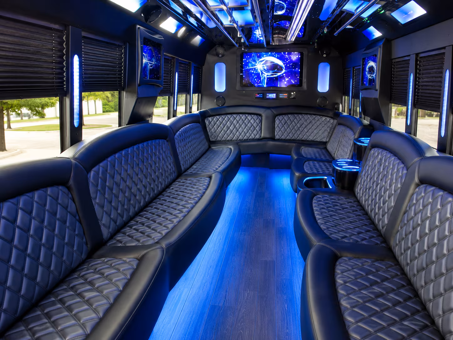 Goodyear Wedding Transportation party bus exterior