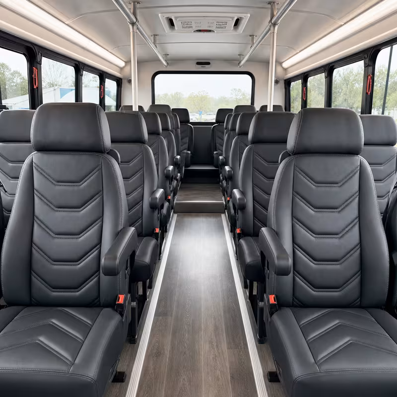 15-35 Passenger Minibus Interior