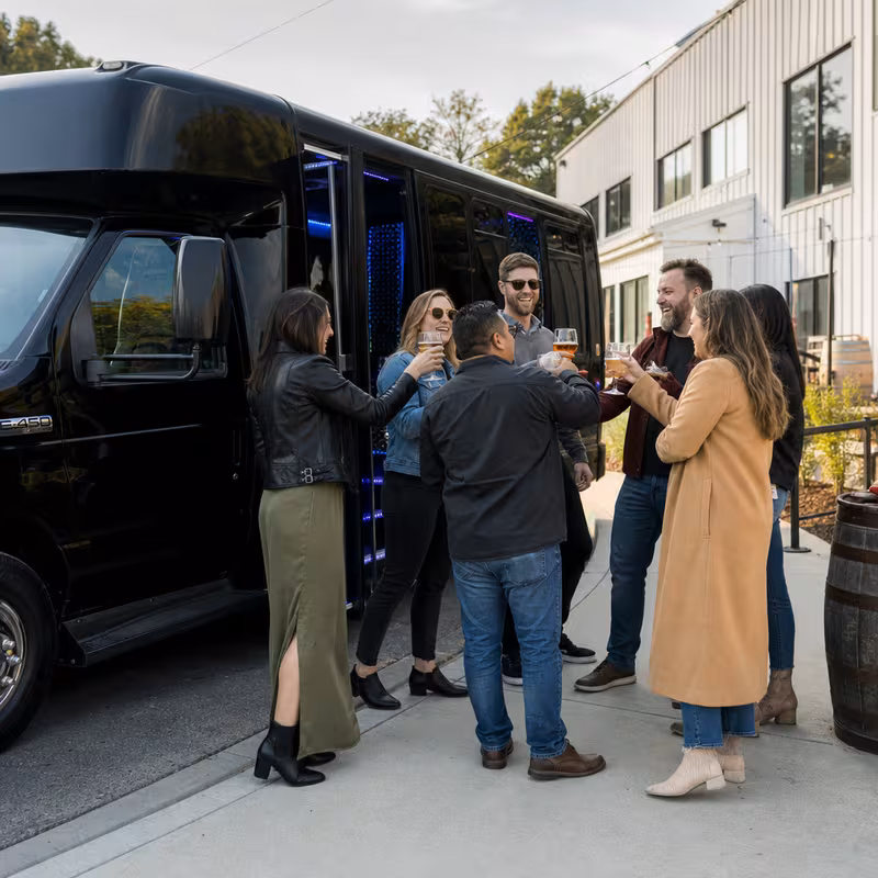Goodyear Winery & Brewery Tour Transportation fleet vehicle
